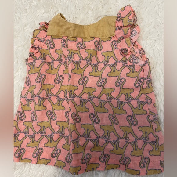 EGG Baby Monkey Print Dress with Hat - Picture 4 of 4